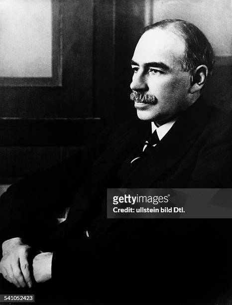 John Maynard Keynes*05.06.1883-+Economist, politician, mathematician, Great BritainPortrait- undated