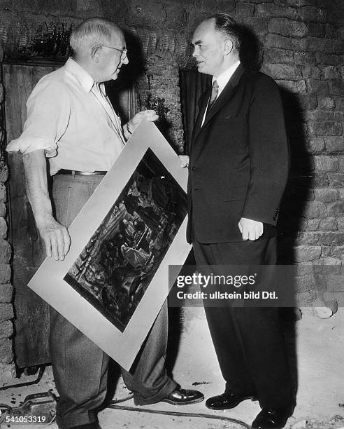 DeMille, Cecil Blount - Film director, USA - *12.08.1881-+ during the filmings of the movie 'The Ten Commandments' - 1956 Vintage property of...