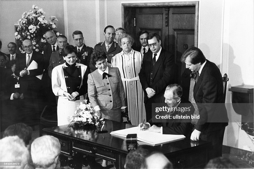 Chaim Herzog, Präsident Israel, Berlin Besuch 1987