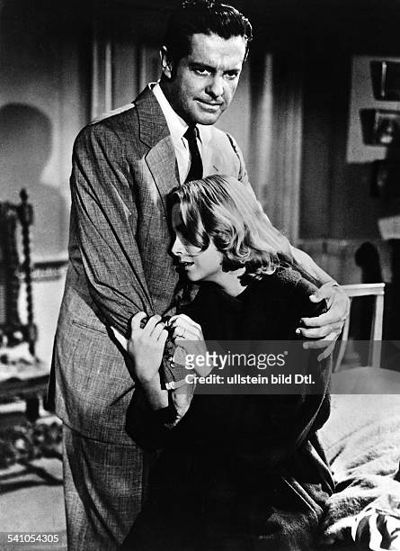 Kelly, Grace Patricia - Actress, USA - *-+ Scene from the movie 'Dial M for Murder'' - with Robert Cummings Directed by: Alfred Hitchcock USA 1954...