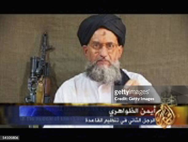In this video grab taken from a broadcast by Arab television, Al-Qaeda representative Ayman al-Zawahri claims responsibility for the July 7 terror...