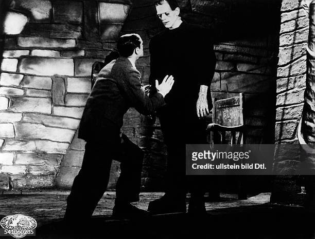 Karloff, Boris - Actor, Great Britain - *23.11.1887-+ Scene from the movie 'Frankenstein' Directed by: James Whale USA 1931 Produced by: Universal...