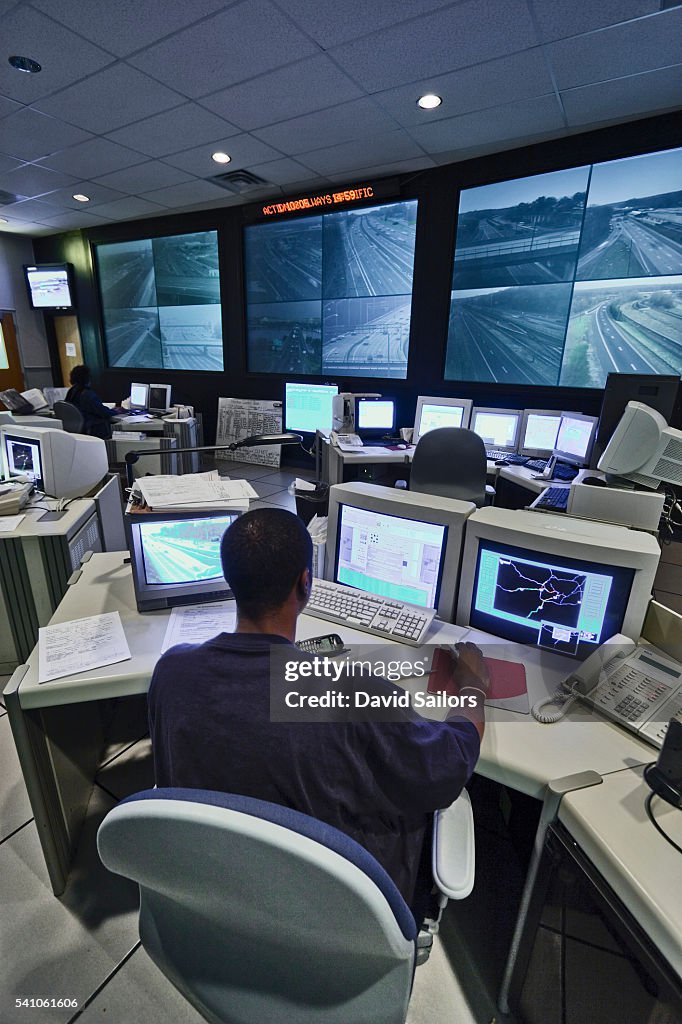 Approach Control Room Control Room For Remote Management Of Traffic And Incident Or Disaster ...