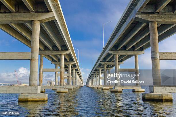 escambia bay bridge - pensacola stock-fotos und bilder