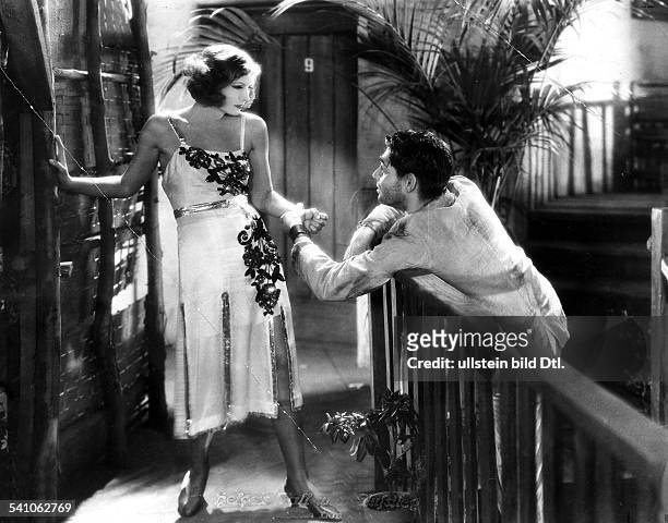Garbo, Greta - Actress, Sweden - *-+ Garbo with Clark Gable in the film 'Susan Lenox - Her Fall and Rise' Directed by: Robert Z. Leonard USA 1931...