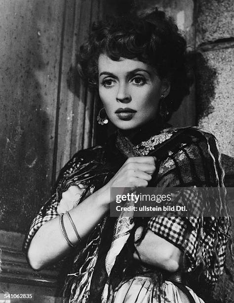 Lilli Palmer, *-+, Actress, Germany, as Dolores in the film 'Hans, the Sailor', director: Francois Villiers - France, 1949