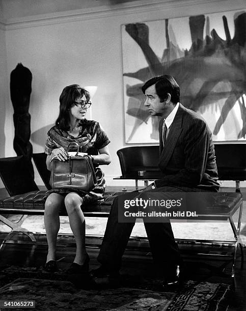 Matthau, Walter *01.10..2000+Schauspieler, USA- mit Elaine May in dem Film 'Keiner killt so schlecht wie ich' - 1971