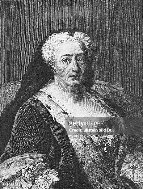 The wife of Frederick William I of Prussia *16.03.1687-28.06.1757+Portrait Vintage property of ullstein bild