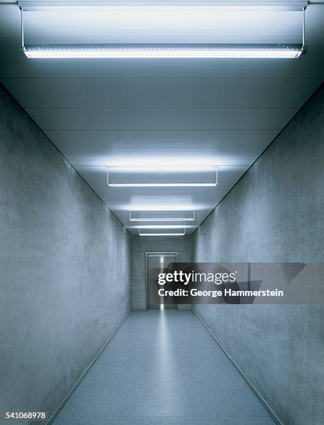 illuminated corridor - ominous bildbanksfoton och bilder