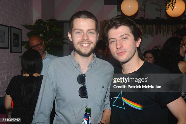 Duncan McRae and Eric Mendoza attend Lower East Studios Summer Party at The Lucky Bee Hosted by Steve Caputo, Rupert Noffs and Chef Matty Bennett -...