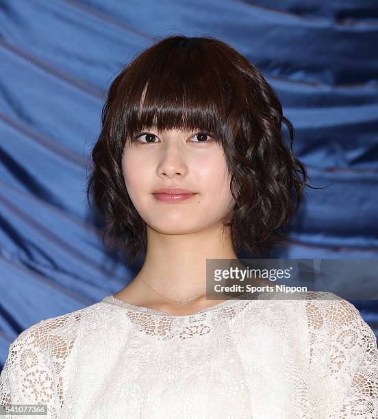 Actress Ai Hashimoto attends press conference of 'Home: Itoshi no Zashiki Warashi' on May 5, 2012 in Tokyo, Japan.
