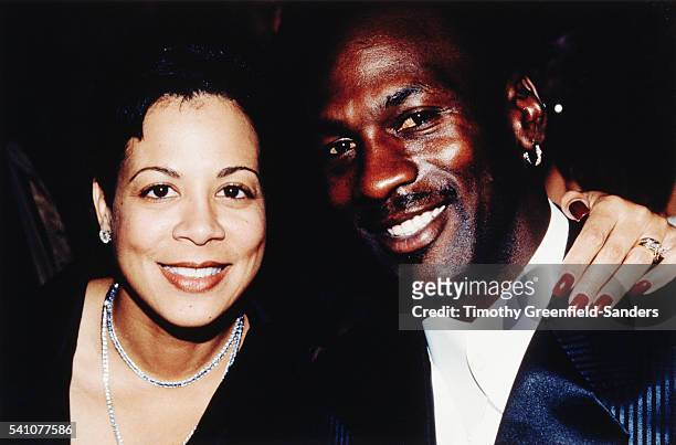 Michael Jordan with His Wife Juanita