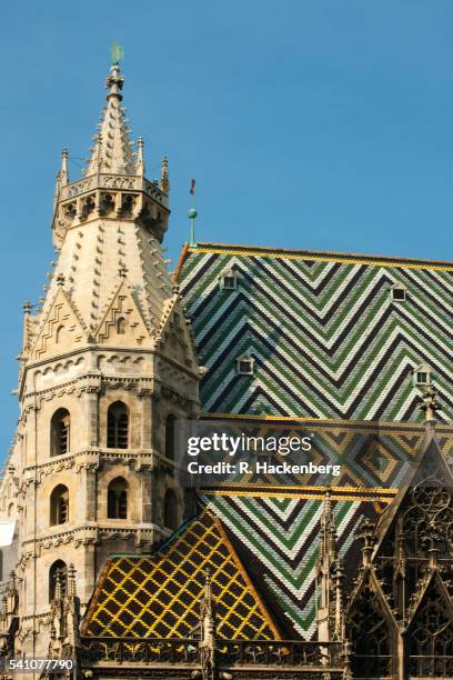 st. stephens cathedral, vienna, austria - st stephens cathedral vienna imagens e fotografias de stock