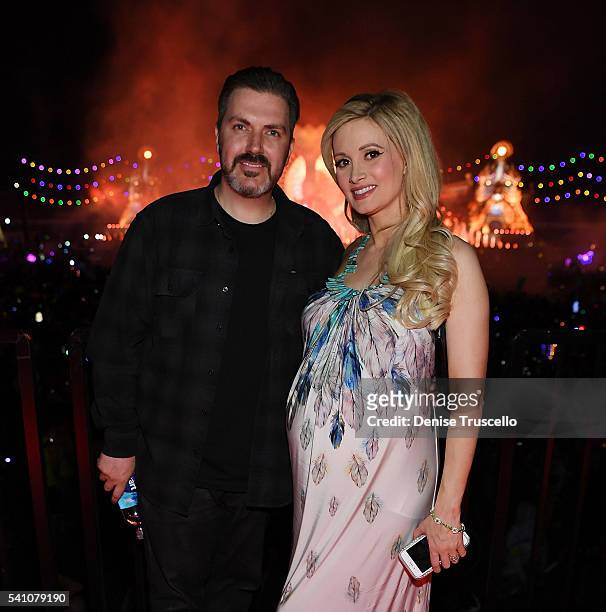Pasquale Rotella and Holly Madison attend the 20th Annual Electric Daisy Carnival - Day 1 at Las Vegas Motor Speedway on May 30, 2016 in Las Vegas,...