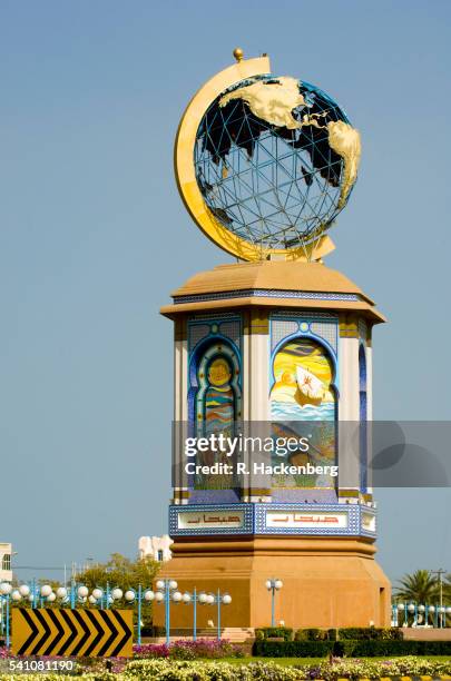 sultanate of oman, sohar roundabout - monarchie stock pictures, royalty-free photos & images