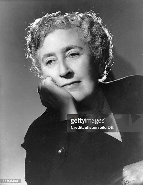 English detective novelist, Agatha Christie , circa 1950. *15.09.1891-+Schriftstellerin, GrossbritannienPorträt- undatiert