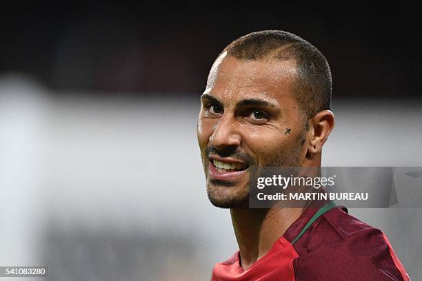 Portugal's forward Ricardo Quaresma is pictured during the Euro 2016 group F football match between Portugal and Austria at the Parc des Princes in...