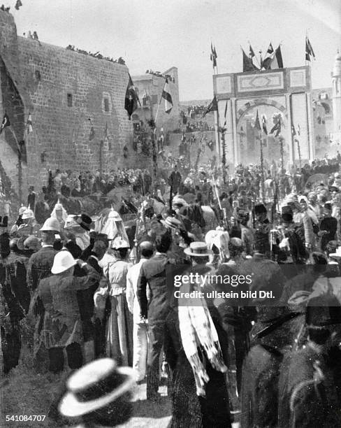 1041Deutscher Kaiser 1888 - 1918König von PreussenOrientreise Oktober/November 1898:Einzug Kaiser Wilhelms II. In Jerusalem