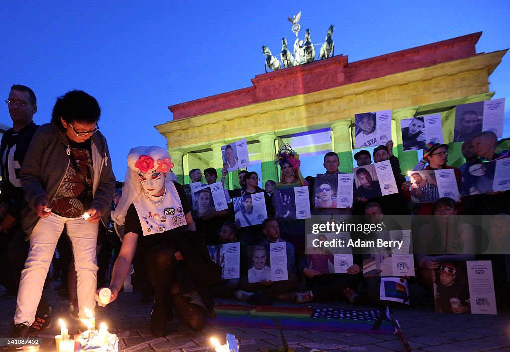Berliners Hold Evening Vigil For Orlando Massacre Victims