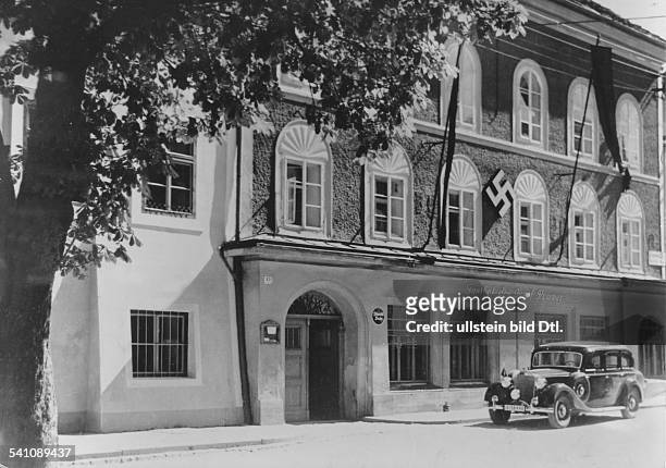 Politiker, NSDAP, DDas Geburtshaus in Braunau am Inn,Oberösterreich- veröffentlicht 1939