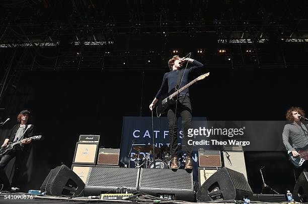 Recording artist Johnny Bond, Van McCann and Benjamin Blakeway of Catfish and the Bottlemen perform onstage at Firefly Music Festival on June 18,...
