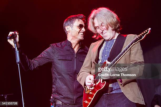 Marti Pellow and Graeme Duffin of Wet Wet Wet perform at Royal Hospital Chelsea on June 18, 2016 in London, England.