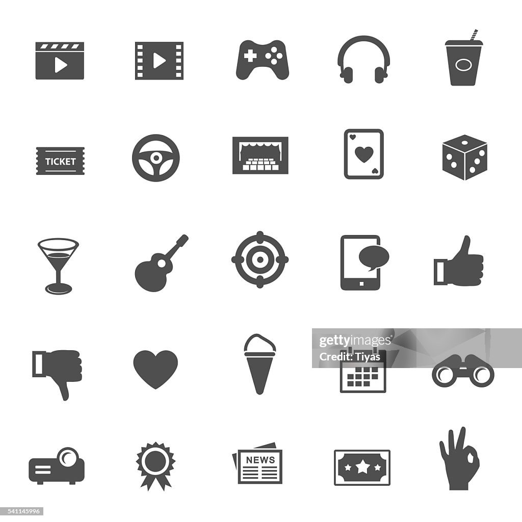 Vector iconos de entretenimiento