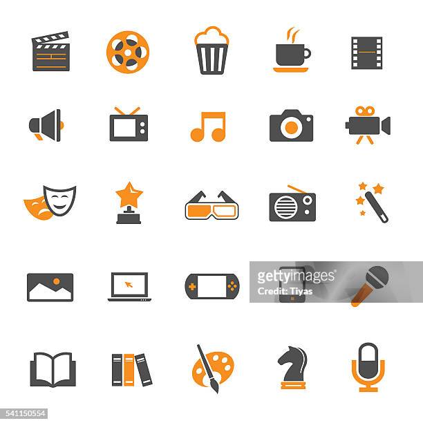 Entertainment Icons High-Res Vector Graphic - Getty Images