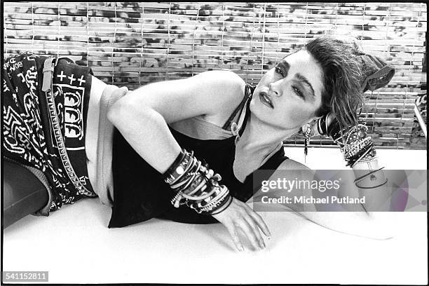 American singer Madonna in New York, 1984.