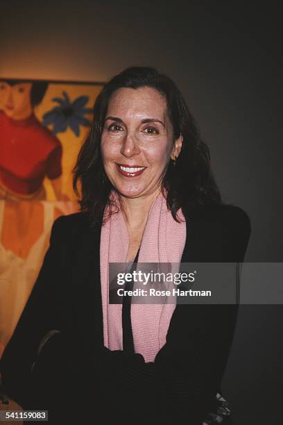 American artist, photographer and filmmaker Laurie Simmons attends the opening party for the David Salle exhibition at the Mary Boone Gallery, New...