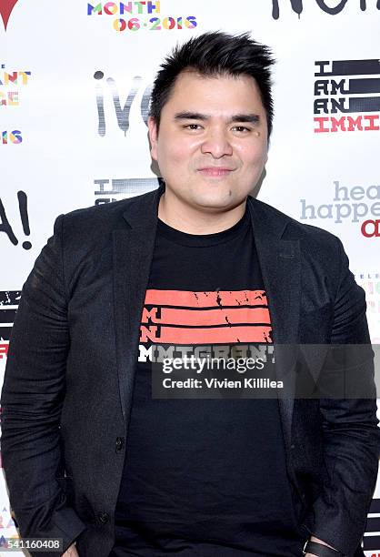 Journalist Jose Antonio Vargas attends "I Am An Immigrant: A Celebration Of Our Stories" a live performance celebrating immigrants and the immigrant...