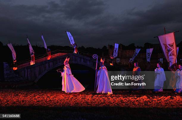 The era of William the Conqueror is depicted as participants take part in a full dress rehearsal preview evening for the Kynren event, an epic tale...