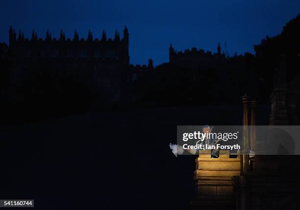 The work of William Shakespeare is celebrated as participants perform in a full dress rehearsal preview evening for the Kynren event, an epic tale of...