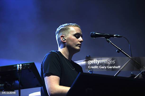 Musician Guy Lawrence of the band Disclosure performs on stage during the 2nd Annual Wild Life Festival at Forest Hills Stadium on June 18, 2016 in...