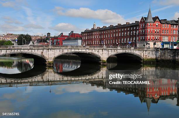 great bridge on lee river (cork) - river lee cork stock pictures, royalty-free photos & images