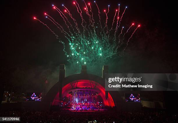 Steely Dan performs at the Hollywood Bowl Opening Night at the Hollywood Bowl on June 18, 2016 in Hollywood, California.