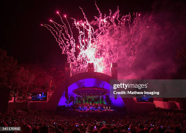 Steely Dan performs at the Hollywood Bowl Opening Night at the Hollywood Bowl on June 18, 2016 in Hollywood, California.