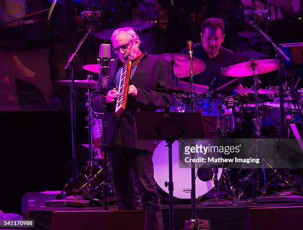 Donald Fagen of Steely Dan performs at the Hollywood Bowl Opening Night at the Hollywood Bowl on June 18, 2016 in Hollywood, California.