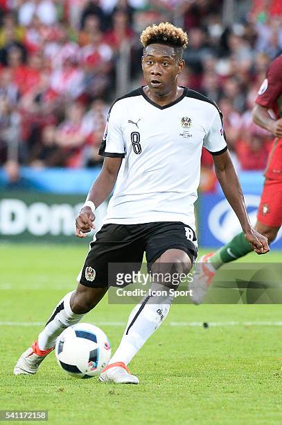 David Alaba of Austria during the UEFA EURO 2016 Group F match between Portugal and Austria at Parc des Princes on June 18, 2016 in Paris, France.