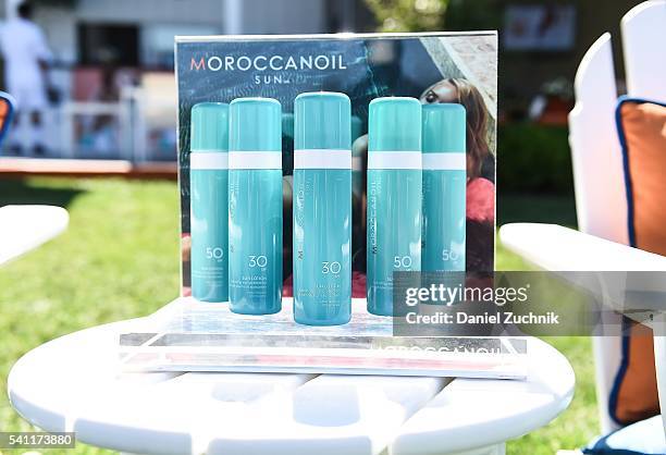 General view of atmosphere during The Daily Summer's celebration of Marion Bartoli's new LOVE FILA collection at Hampton Racquet on June 18, 2016 in...