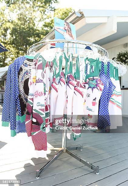 General view of atmosphere during The Daily Summer's celebration of Marion Bartoli's new LOVE FILA collection at Hampton Racquet on June 18, 2016 in...