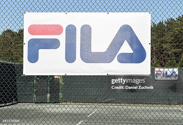 General view of atmosphere during The Daily Summer's celebration of Marion Bartoli's new LOVE FILA collection at Hampton Racquet on June 18, 2016 in...