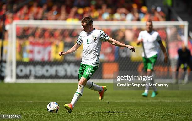 Bordeaux , France - 18 June 2016; James McCarthy of Republic of Ireland during the UEFA Euro 2016 Group E match between Belgium and Republic of...