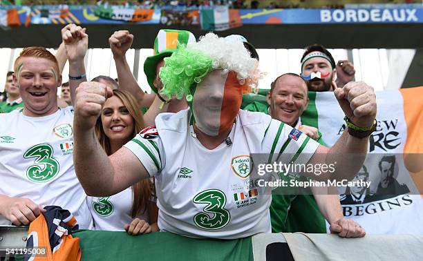 Bordeaux , France - 18 June 2016; Republic of Ireland supporter Patrick Hegarty, from Blanchardstown, Dublin, during the UEFA Euro 2016 Group E match...