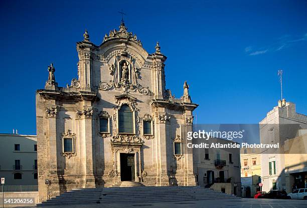church of san francesco d'assisi in matera - região da basilicata imagens e fotografias de stock