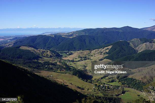 rural new zealand - motueka stock pictures, royalty-free photos & images