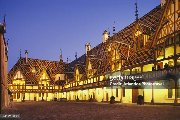 hotel dieu - beaune france stock pictures, royalty-free photos & images