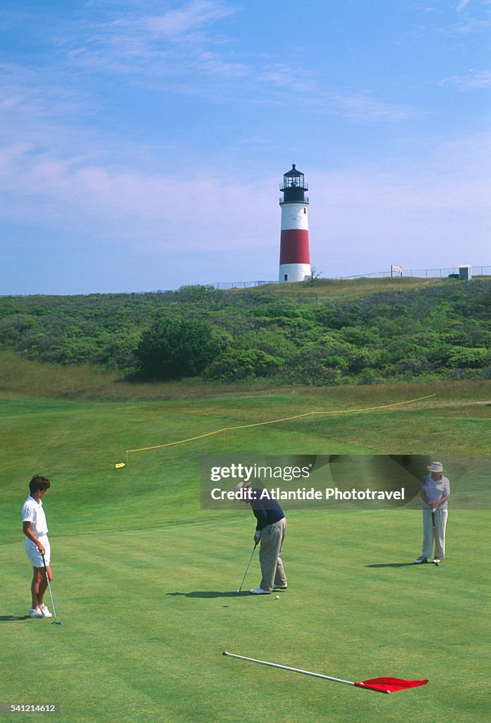 Sankaty lighthouse, Golf Course
