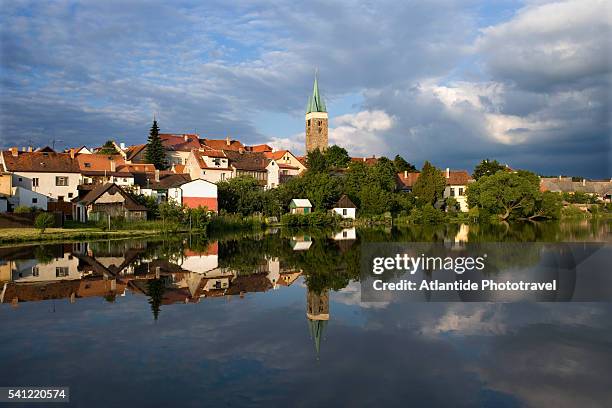 town at twilight - moravia stock pictures, royalty-free photos & images