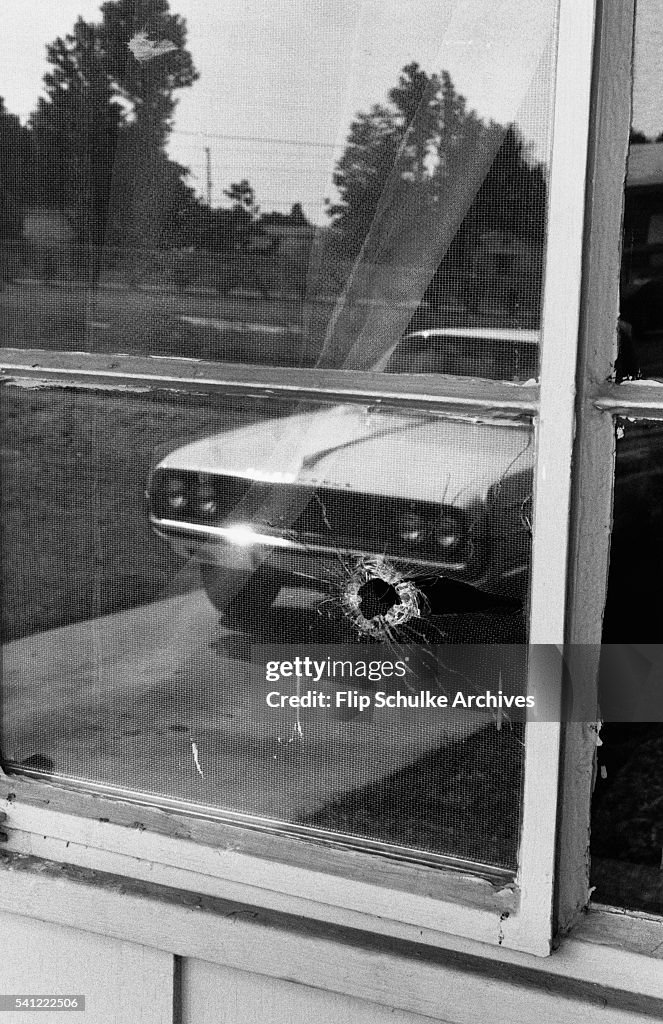 Bullet Hole in Evers' Home